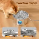 Stainless Steel Cat Water Fountain: 88oz/2.6L Pet Fountain for Drinking