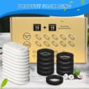 Cat Water Fountain Filters, 20Pack Cat Fountain Replacement Filters for Stainless Steel 108oz/3.2L& 67oz/2L