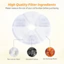 Cat Water Fountain Filters — 6 Pieces Triple Filtration System Replacement Filter Fit for 84oz/2.5L Cat Pet