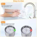 Cat Water Fountain Filters — 6 Pieces Triple Filtration System Replacement Filter Fit for 84oz/2.5L Cat Pet