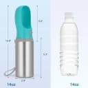 Portable Dog Water Bottle — 14 OZ Stainless Steel Pet Water Dispenser
