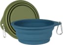 2Pack Collapsible Dog Bowl, Integrated Molding Travel Bowl No Plastic Rim Pet Feeding Bowls for Walking