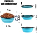 Dog Bowls Pet Collapsible Bowl with Cover Lids