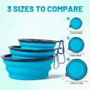 Dog Bowls Pet Collapsible Bowl with Cover Lids