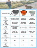 2 Pack Collapsible Dog Bowls with Bottle Carrier