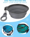 2 Pack Collapsible Dog Bowls with Bottle Carrier