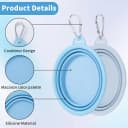 Collapsible Dog Bowl Silicone — 2Pack Macaron Color Pet Travel Bowls