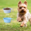Collapsible Dog Bowl Silicone — 2Pack Macaron Color Pet Travel Bowls