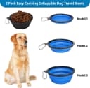 Large Collapsible Dog Bowls 2 Pack — 34oz Foldable Dog Travel Bowl