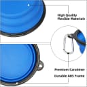 Large Collapsible Dog Bowls 2 Pack — 34oz Foldable Dog Travel Bowl