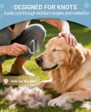 Dematting Comb for Dogs and Cats — Mat Remover and Deshedding Grooming Tool