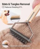 Dematting Comb for Dogs and Cats — Mat Remover and Deshedding Grooming Tool
