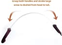 Dual-Sided Shedding Blade with Stainless Steel Blade De-Shedding Tool for All Dog Coat Types- Soft Touch Grip