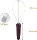 Dual-Sided Shedding Blade with Stainless Steel Blade De-Shedding Tool for All Dog Coat Types- Soft Touch Grip