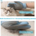 Cat Grooming Gloves — Upgraded 2-in-1 Double-Sided