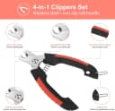 Dog Nail Clippers Trimmer Set — Quick Safety Guard to Avoid Over-Cutting