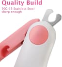 Small Animals Nail Clippers with LED Lights to Avoid Excessive Cutting and Sharp Blades - Professional Claw