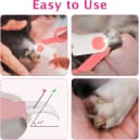 Small Animals Nail Clippers with LED Lights to Avoid Excessive Cutting and Sharp Blades - Professional Claw