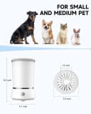 Automatic Dog Paw Cleaner for Dogs，2 Speeds Electric Paw Feet Cleaner for Small and Medium Dogs Cats Pet