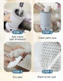 Automatic Dog Paw Cleaner for Dogs，2 Speeds Electric Paw Feet Cleaner for Small and Medium Dogs Cats Pet
