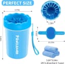 Professional 7 in 1 Dog Paw Cleaner for Dogs and Cats - Includes 1 Portable Paw Washer