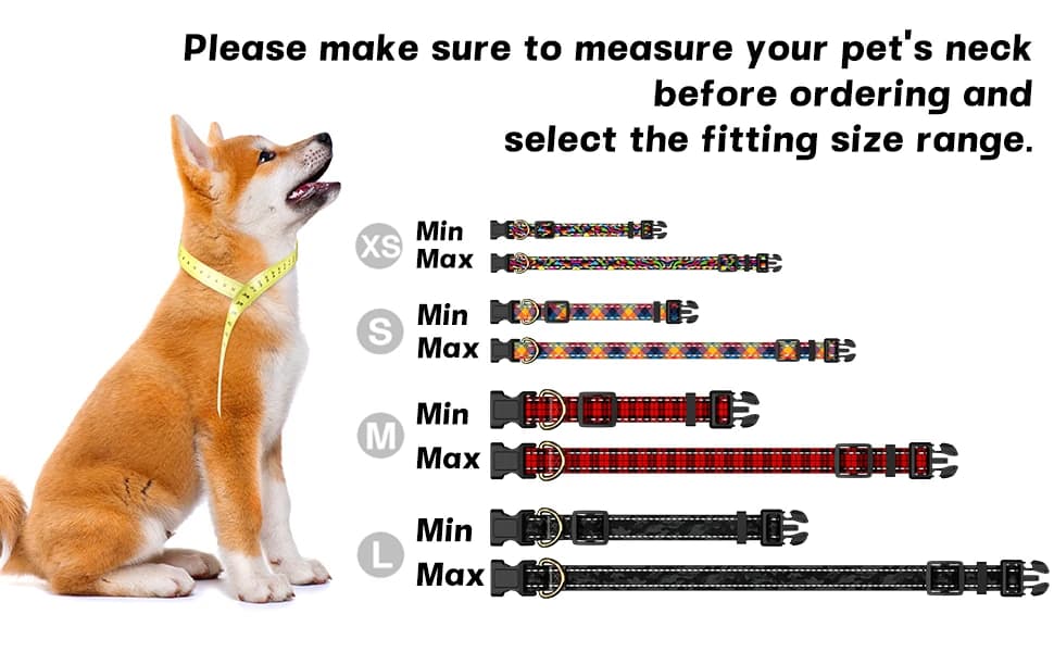 Adjustable and Reflective Dog Collar for Medium Dogs — product details