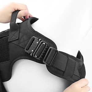 Tactical Dog Harness Service Vest for Medium Dogs Black M — USER GUIDER: HOW TO PUT ON THE TACTICAL DOG HARNESS