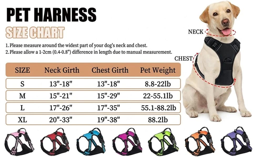 Dog Harness — No Pull Pet Vest for Large Dog — product details