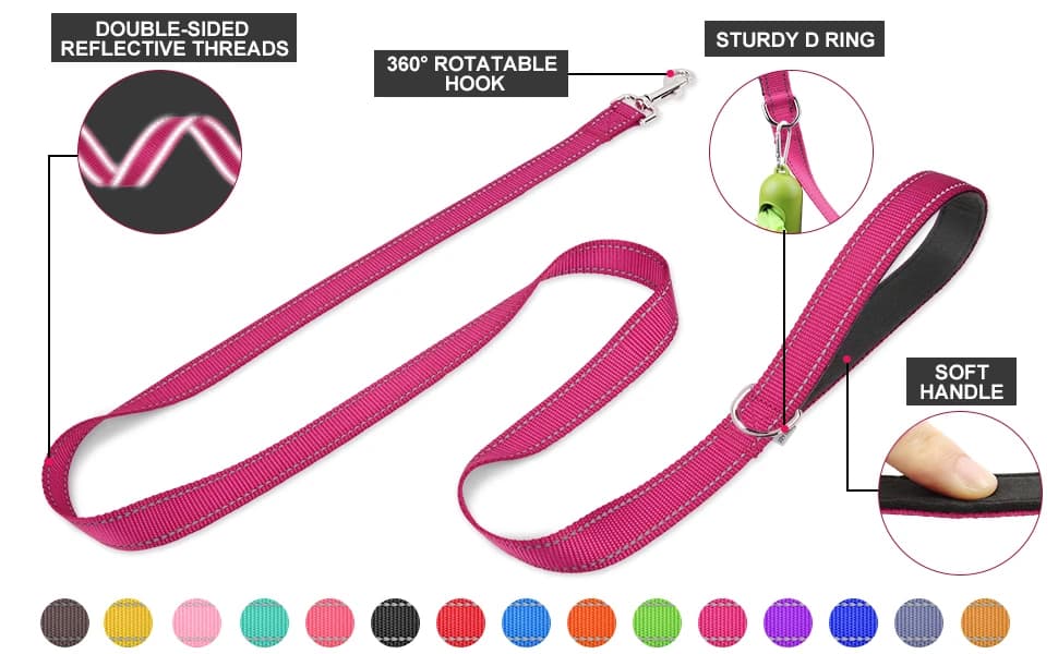 Reflective Dog Leash for Medium and Large Dogs — product details