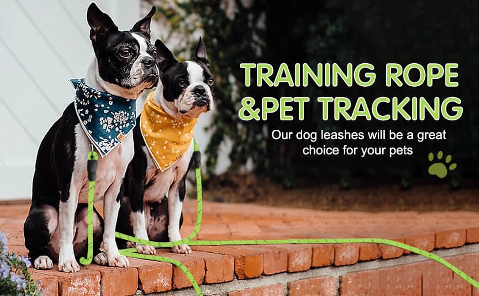 Floating Long Dog Leash — 20ft Dog Training Leash for Swimming and Lake — 20ft Reflective Long Dog Leash with Handle for Camping, Hiking, Beach, Lake, Swimming Pool