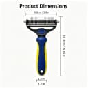 2-in-1 Pet Grooming Comb — Undercoat Rake and Deshedding Brush for Dogs&Cats