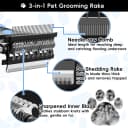 3-in-1 Professional Pet Grooming Brush for Dogs and Cats – Dematting Comb