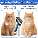 3-in-1 Professional Pet Grooming Brush for Dogs and Cats – Dematting Comb
