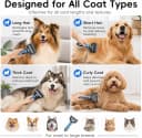 3-in-1 Professional Pet Grooming Brush for Dogs and Cats – Dematting Comb