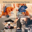 Pet Hair Removal Glove with 255 Silicone Tips for Dogs and Cats