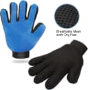 Pet Grooming Gloves 1 Pair Deshedding Mitt for Dogs and Cats Bath Massage
