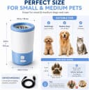 Electric Dog Paw Cleaner Cup – Rechargeable Paw Cleaning Device with Soft Silicone Bristles