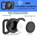 Waterproof Airtag Holder for Dog Collar — Black