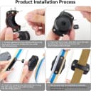 IPX8 Waterproof Dog Collar Holder for Airtag [Metal Back Plate] Ultra-Durable Dog & Cat Collars Mount for AirTag