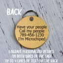 Stainless Steel Pet ID Tag — Personalized Dog Name Tags