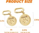 Dogs ID Tags Personalized Double Sided Deep Engraved Cat and Dog Collar Charm Round Shape Frosting Process