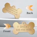 Personalized Brass Dog Tag — Custom Engraved Pet ID Tag