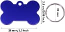 Aluminum Alloy Pet ID Tags 20Pcs Bone Shaped Blank Engraved Dog and Cat Name Phone Number Identification Card Tags