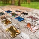 Name Pattern Art Design - Dog Tags Personalized for Pets - Custom Cats Dogs ID Tag - Stainless Steel Deep