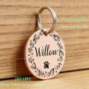 Personalized Pet ID Tags — Custom Stainless Steel Dog and Cat Tags (Circle)