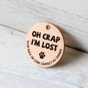 Stainless Steel QR Code Pet ID | Dog and Cat Collar Tag | Personalized Online Profile | Scanned Location Alert