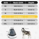 Soft Transparent Dog Cone Collar — Depth Adjustable Recovery Cone