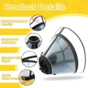 Soft Transparent Dog Cone Collar — Depth Adjustable Recovery Cone
