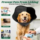 Soft Dog Cone Collar — Adjustable Elizabethan Anti-Lick Pet Recovery Collar