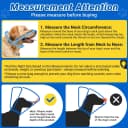 Dog Cone to Stop Licking — Clear Recovery Collar with Detachable Zipper